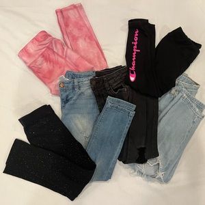 Girls jeans/leggings size 5/6. LOT OF 5.